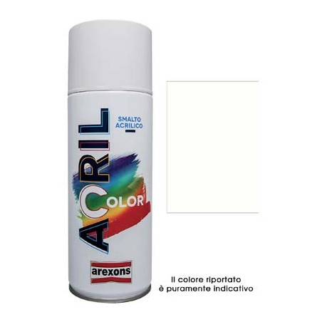 SMALTO SPRAY ACRIL COLOR AREXONS BIANCO PERLA RAL 1013 ML 400