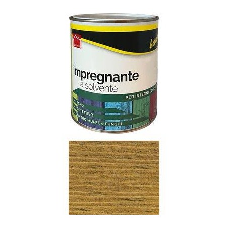 Impregnante Legno a Solvente Noce Chiaro 2,5 L Interni Esterni