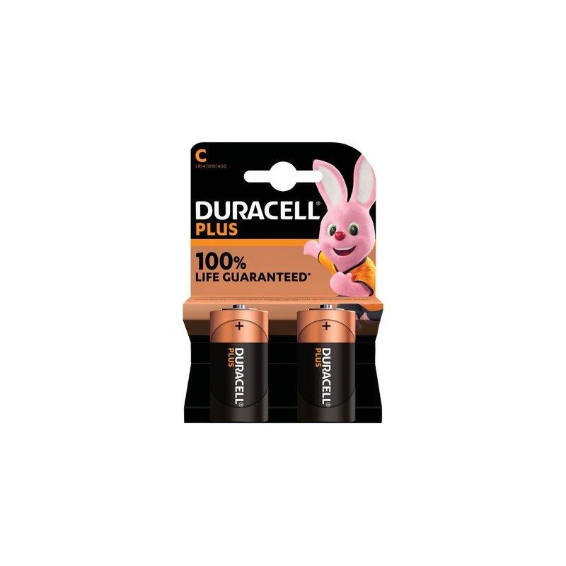 PILA MEZZA TORCIA C PLUS100 POWER DURACELL ALCALINA VOLT 1,5 PZ 2
