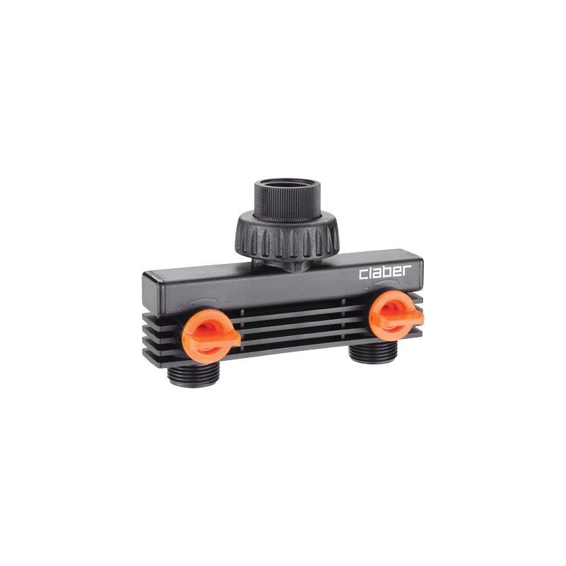 PRESA A RUBINETTO + 2 INNESTI FILETTATI CLABER 3/4F SELF 8589