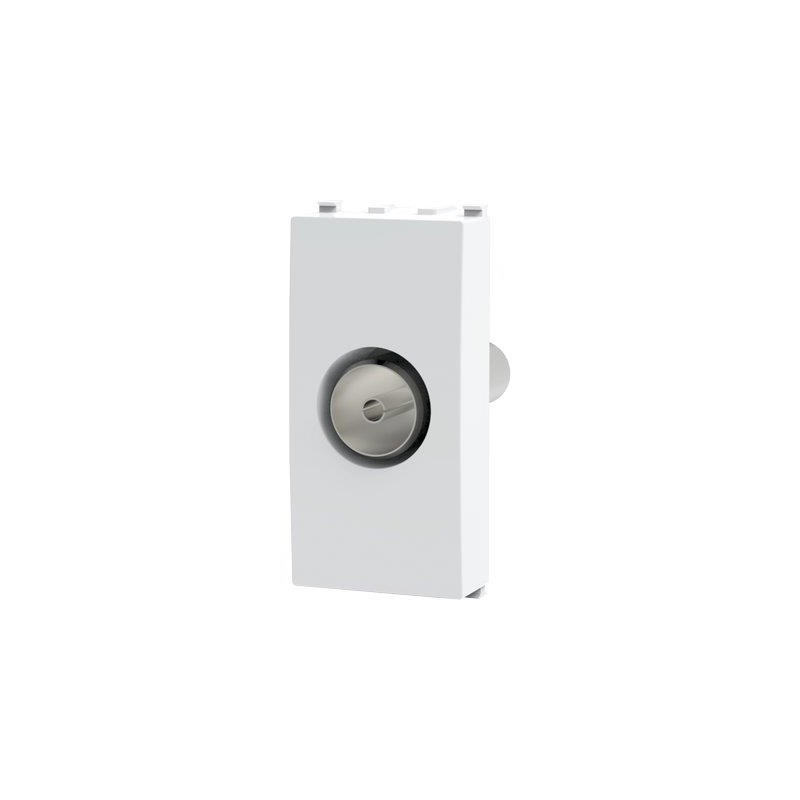 PRESA TV PASSANTE AVP BIANCO MM 9,5