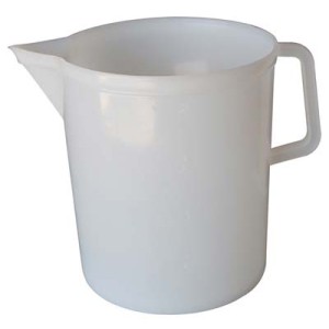 BOCCALE GRADUATO STEFANPLAST PP BIANCO LT 1