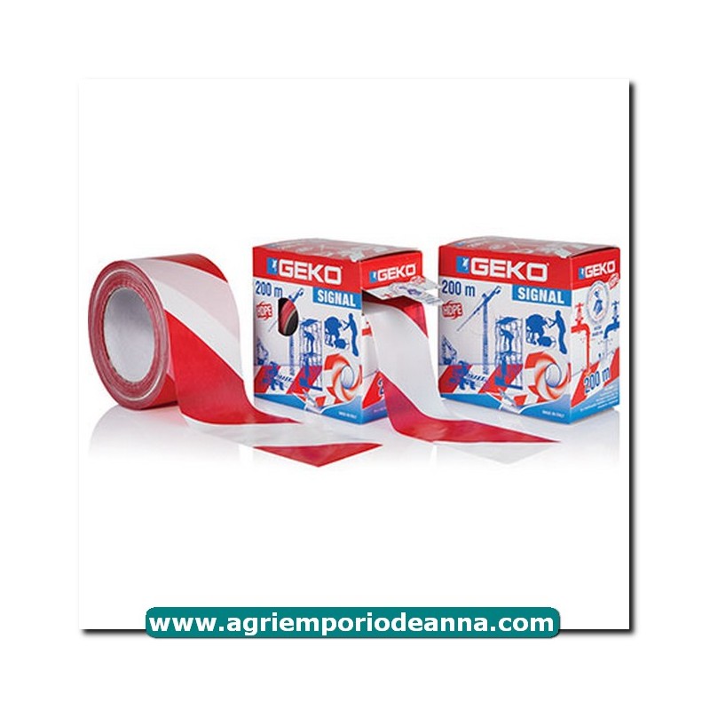 Nastro segnaletico bianco/rossoh.mm 70 ml 200