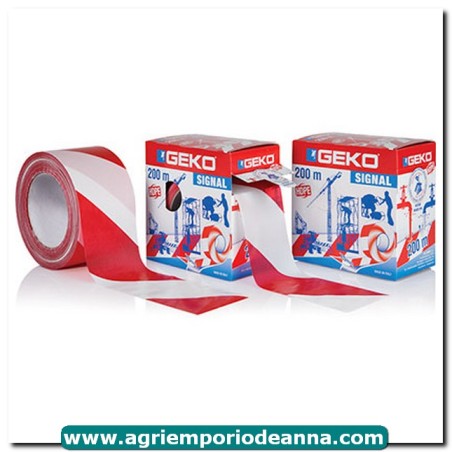 Nastro segnaletico bianco/rossoh.mm 70 ml 200